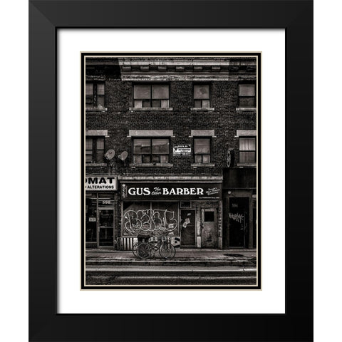 Gus the Other Barber Black Modern Wood Framed Art Print with Double Matting by Carson, Brian
