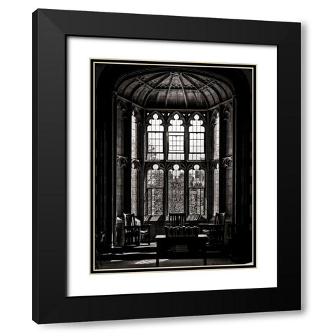 Knox College Caven Library Toronto Black Modern Wood Framed Art Print with Double Matting by Carson, Brian