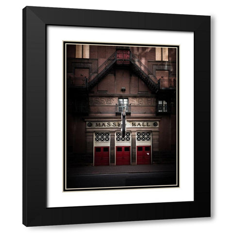 Massey Hall No 1 Color Black Modern Wood Framed Art Print with Double Matting by Carson, Brian
