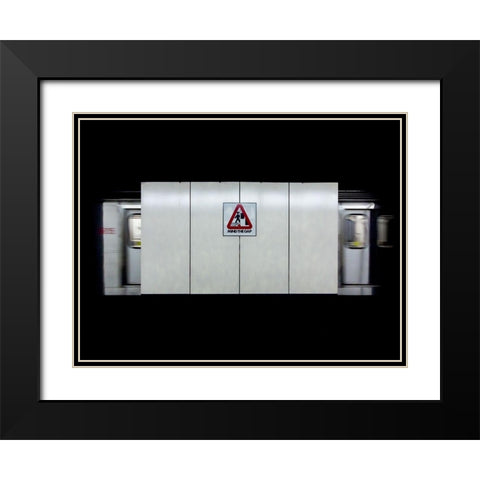 Mind the Gap Black Modern Wood Framed Art Print with Double Matting by Carson, Brian