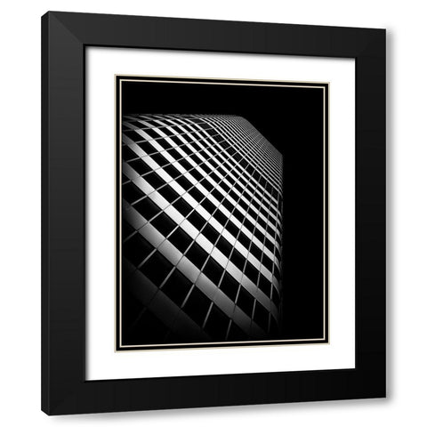 Dundas Street Toronto No 1 Black Modern Wood Framed Art Print with Double Matting by Carson, Brian