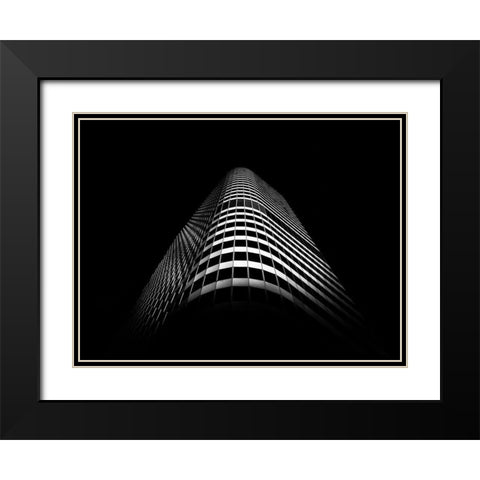 Dundas Street Toronto No 2 Black Modern Wood Framed Art Print with Double Matting by Carson, Brian