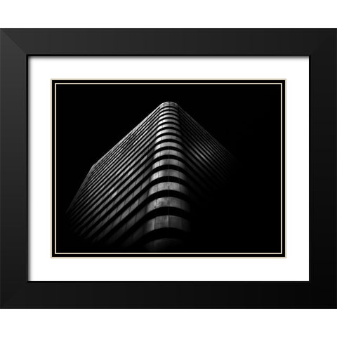 Dundas Street Toronto No 3 Black Modern Wood Framed Art Print with Double Matting by Carson, Brian