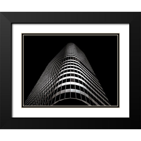 Dundas Street Toronto No 4 Black Modern Wood Framed Art Print with Double Matting by Carson, Brian