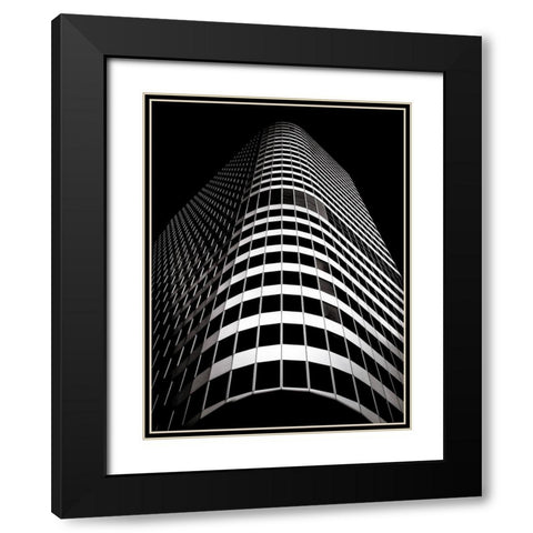 Dundas Street Toronto No 5 Black Modern Wood Framed Art Print with Double Matting by Carson, Brian