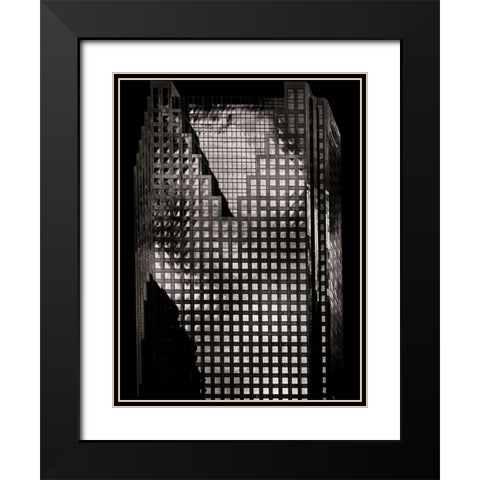 King Street Toronto No 3 Black Modern Wood Framed Art Print with Double Matting by Carson, Brian