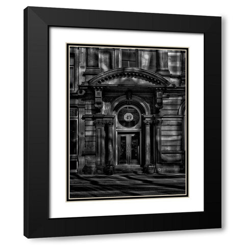 Young Street Toronto No 2 Black and White Black Modern Wood Framed Art Print with Double Matting by Carson, Brian