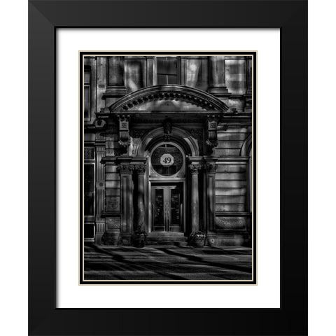 Young Street Toronto No 2 Black and White Black Modern Wood Framed Art Print with Double Matting by Carson, Brian