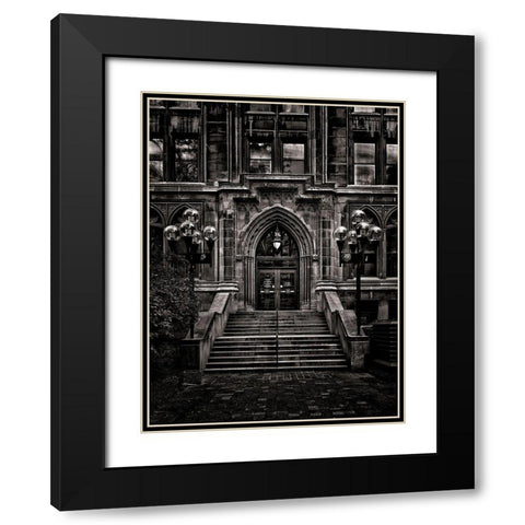 Wellesley Street Toronto No 992 Black Modern Wood Framed Art Print with Double Matting by Carson, Brian