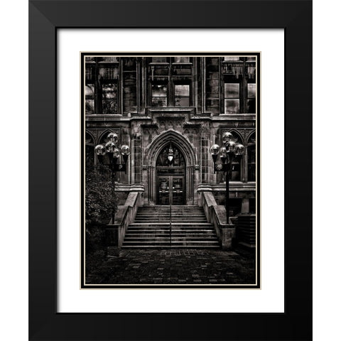 Wellesley Street Toronto No 992 Black Modern Wood Framed Art Print with Double Matting by Carson, Brian
