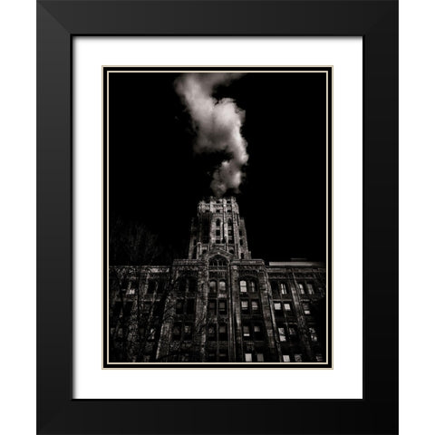 Wellesley Street Toronto No 991 Black Modern Wood Framed Art Print with Double Matting by Carson, Brian
