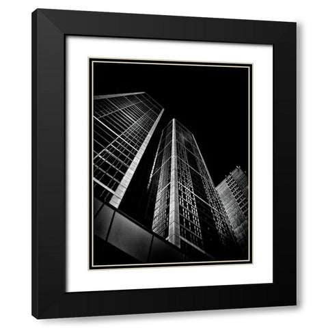 Charles Street Toronto No 1 Black Modern Wood Framed Art Print with Double Matting by Carson, Brian