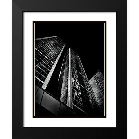 Charles Street Toronto No 1 Black Modern Wood Framed Art Print with Double Matting by Carson, Brian