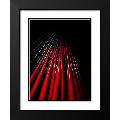 Charles Street Toronto No 2 Black Modern Wood Framed Art Print with Double Matting by Carson, Brian