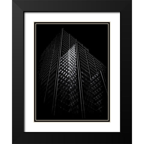 Adelaide Street Toront No 130 Black Modern Wood Framed Art Print with Double Matting by Carson, Brian