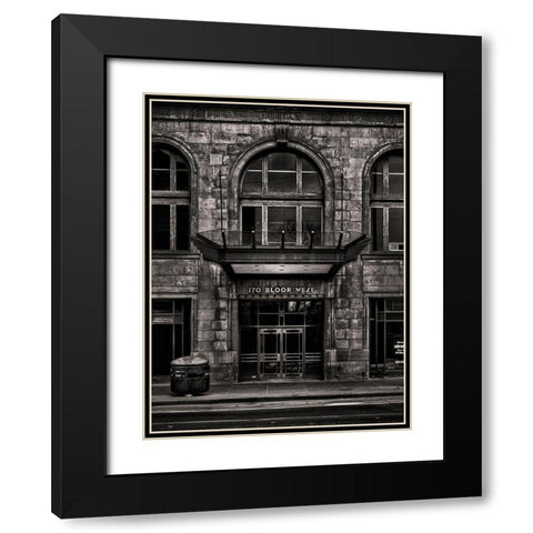 Bloor Street Toronto No 170 Black Modern Wood Framed Art Print with Double Matting by Carson, Brian