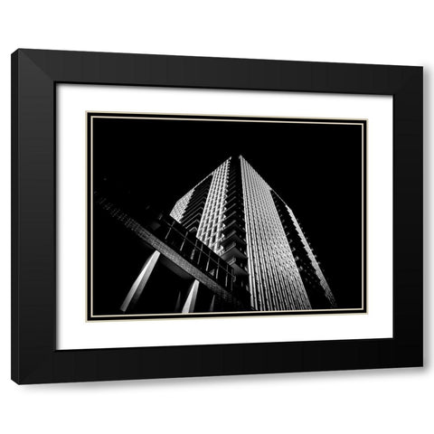 Sumach Street Toronto No 170 Black Modern Wood Framed Art Print with Double Matting by Carson, Brian