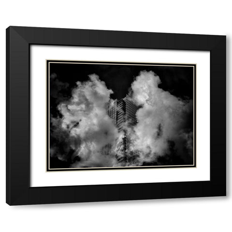 University Avenue No 1883 Black Modern Wood Framed Art Print with Double Matting by Carson, Brian