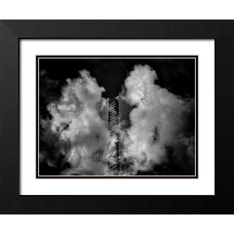 University Avenue No 1883 Black Modern Wood Framed Art Print with Double Matting by Carson, Brian