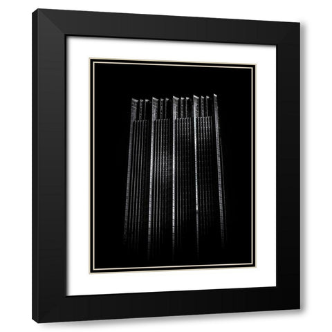 Bay Street North Tower Toronto No 2002 Black Modern Wood Framed Art Print with Double Matting by Carson, Brian