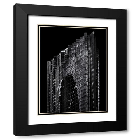 Bay Street North Tower Toronto No 2003 Black Modern Wood Framed Art Print with Double Matting by Carson, Brian