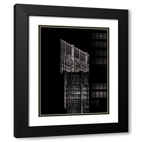 Bay Street North Tower Toronto No 2004 Black Modern Wood Framed Art Print with Double Matting by Carson, Brian