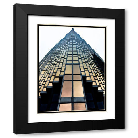 Bay Street South Tower Toronto No 2004 Color Black Modern Wood Framed Art Print with Double Matting by Carson, Brian