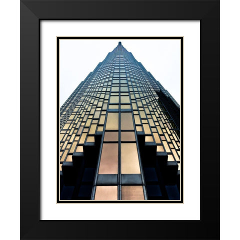 Bay Street South Tower Toronto No 2004 Color Black Modern Wood Framed Art Print with Double Matting by Carson, Brian