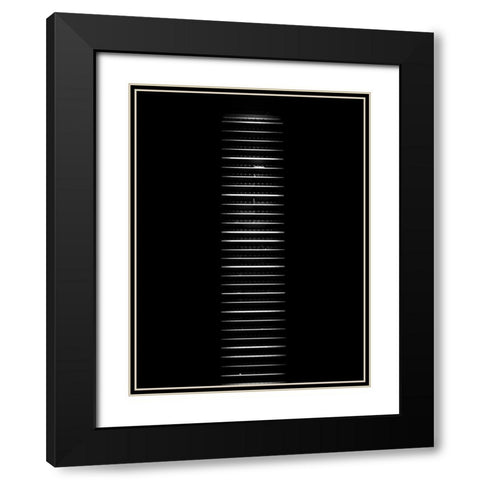 King Street Toronto No 2244 Black Modern Wood Framed Art Print with Double Matting by Carson, Brian