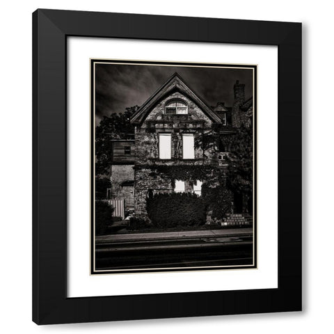 Sherbour Street Toronto No 306 Black Modern Wood Framed Art Print with Double Matting by Carson, Brian