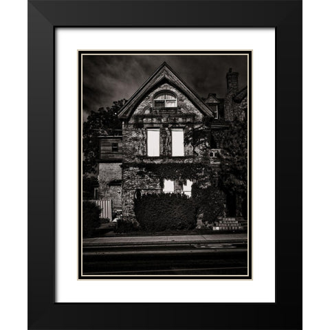 Sherbour Street Toronto No 306 Black Modern Wood Framed Art Print with Double Matting by Carson, Brian