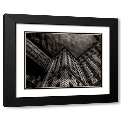 University Avenue Toronto No 3302 Black Modern Wood Framed Art Print with Double Matting by Carson, Brian