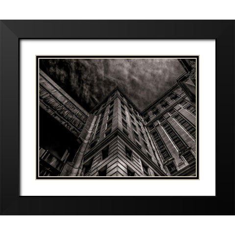 University Avenue Toronto No 3302 Black Modern Wood Framed Art Print with Double Matting by Carson, Brian