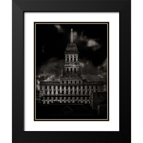 University Avenue Toronto No 3303 Black Modern Wood Framed Art Print with Double Matting by Carson, Brian