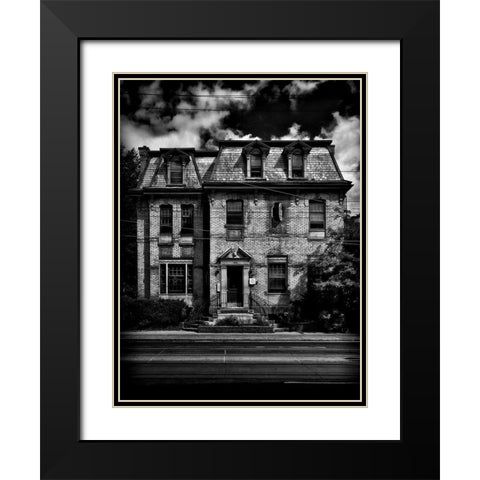 Dundas Street West Toronto No 370 Black Modern Wood Framed Art Print with Double Matting by Carson, Brian