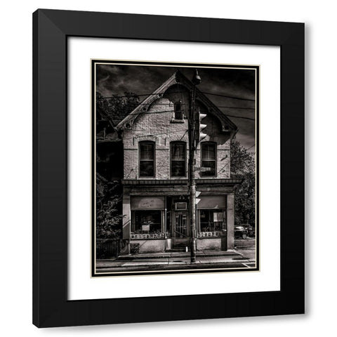 Dundas Street East Toronto No 374 Black Modern Wood Framed Art Print with Double Matting by Carson, Brian