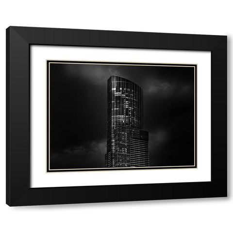 Yonge Street Toronto No 388 Black Modern Wood Framed Art Print with Double Matting by Carson, Brian