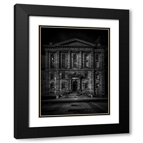 Gerrard Street East Toronto No 5501 Black Modern Wood Framed Art Print with Double Matting by Carson, Brian