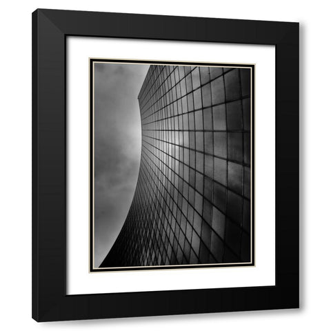 University Avenue Toronto No 701 Black Modern Wood Framed Art Print with Double Matting by Carson, Brian