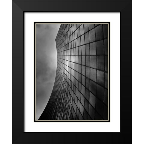 University Avenue Toronto No 701 Black Modern Wood Framed Art Print with Double Matting by Carson, Brian