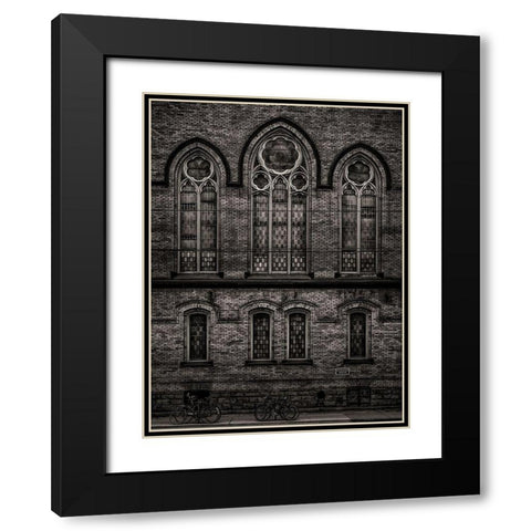 Bathurst Street Toronto No 736 Black Modern Wood Framed Art Print with Double Matting by Carson, Brian