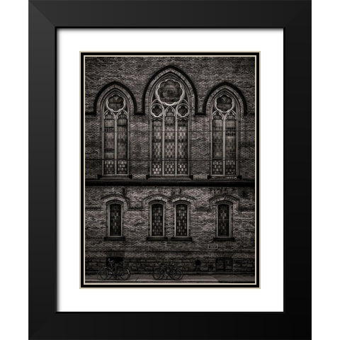 Bathurst Street Toronto No 736 Black Modern Wood Framed Art Print with Double Matting by Carson, Brian