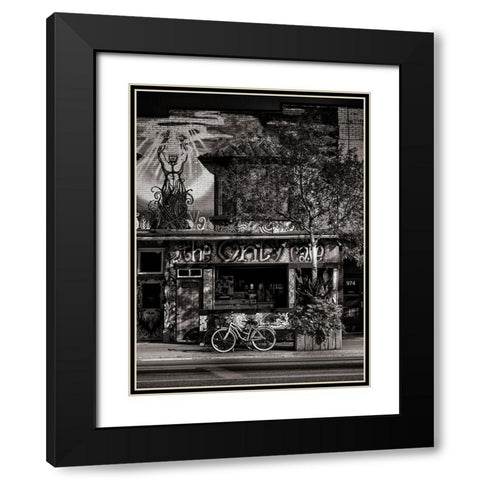 Danforth Avenue Toronto No 972 Black Modern Wood Framed Art Print with Double Matting by Carson, Brian
