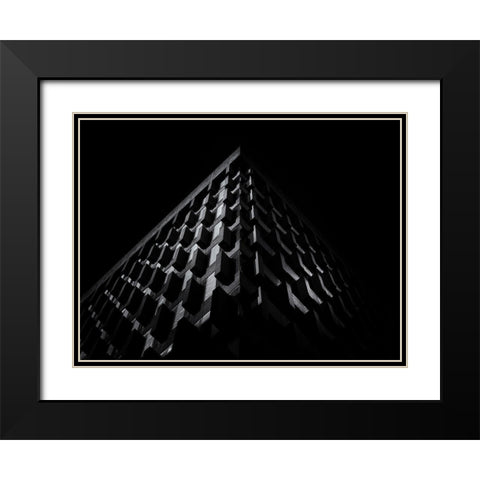 Yonge Street Toronto No 1867 Black Modern Wood Framed Art Print with Double Matting by Carson, Brian