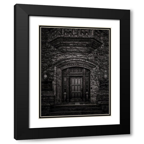 Yonge Street Toronto No 2833 Black Modern Wood Framed Art Print with Double Matting by Carson, Brian