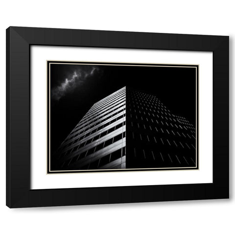 Yonge Street Toronto No 4711 Black Modern Wood Framed Art Print with Double Matting by Carson, Brian