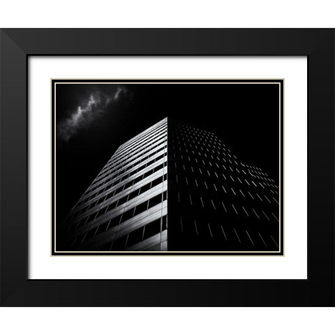 Yonge Street Toronto No 4711 Black Modern Wood Framed Art Print with Double Matting by Carson, Brian
