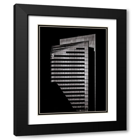 Yonge Street Toronto No 49502 Black Modern Wood Framed Art Print with Double Matting by Carson, Brian