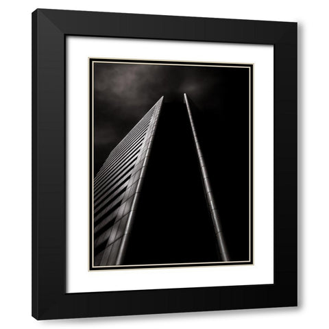 Yonge Street Toronto No 4950 Black Modern Wood Framed Art Print with Double Matting by Carson, Brian