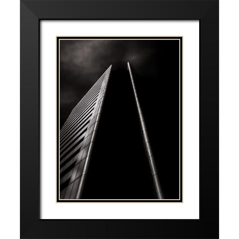 Yonge Street Toronto No 4950 Black Modern Wood Framed Art Print with Double Matting by Carson, Brian